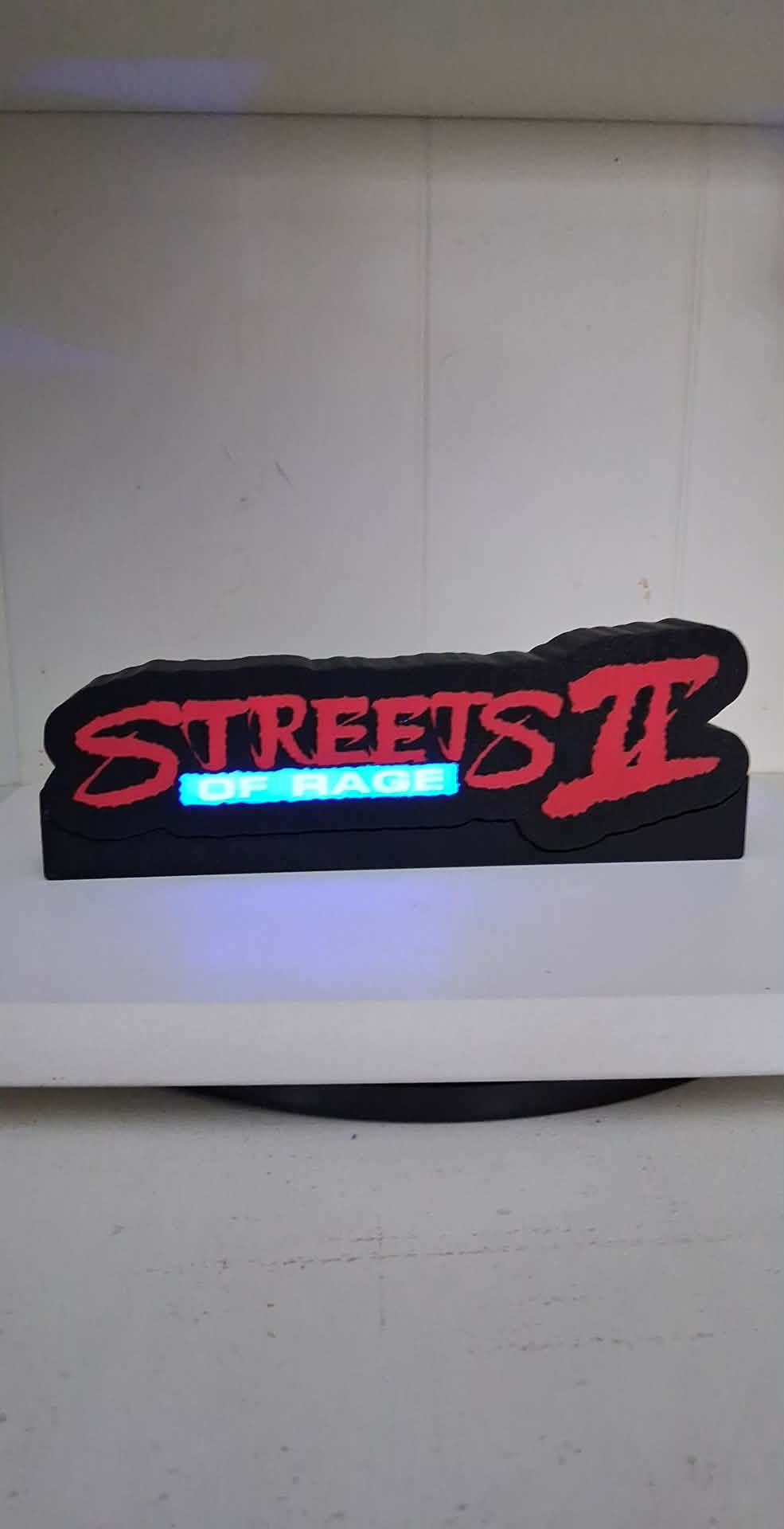 Streets Of Rage Light Box LED light box – custom 3D printed – Lit Layer Creations